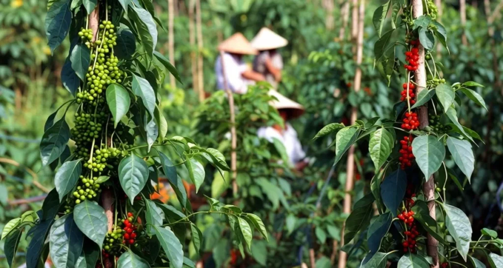 Cách Chăm Sóc Tiêu Mới Trồng Đúng Kỹ Thuật Để Cây Khỏe, Nhanh Leo Trụ Cách chăm sóc tiêu mới trồng đúng kỹ thuật giúp cây phát triển khỏe mạnh