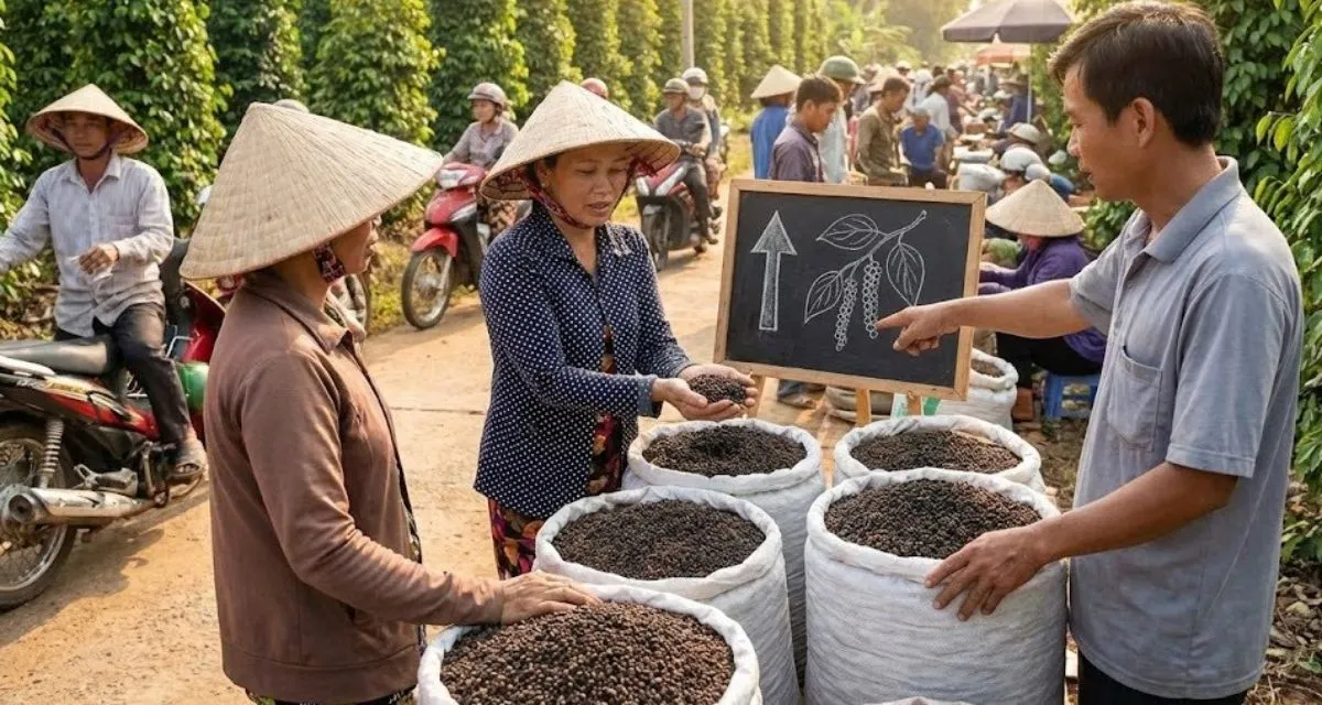 Xu hướng giá hồ tiêu trong nước