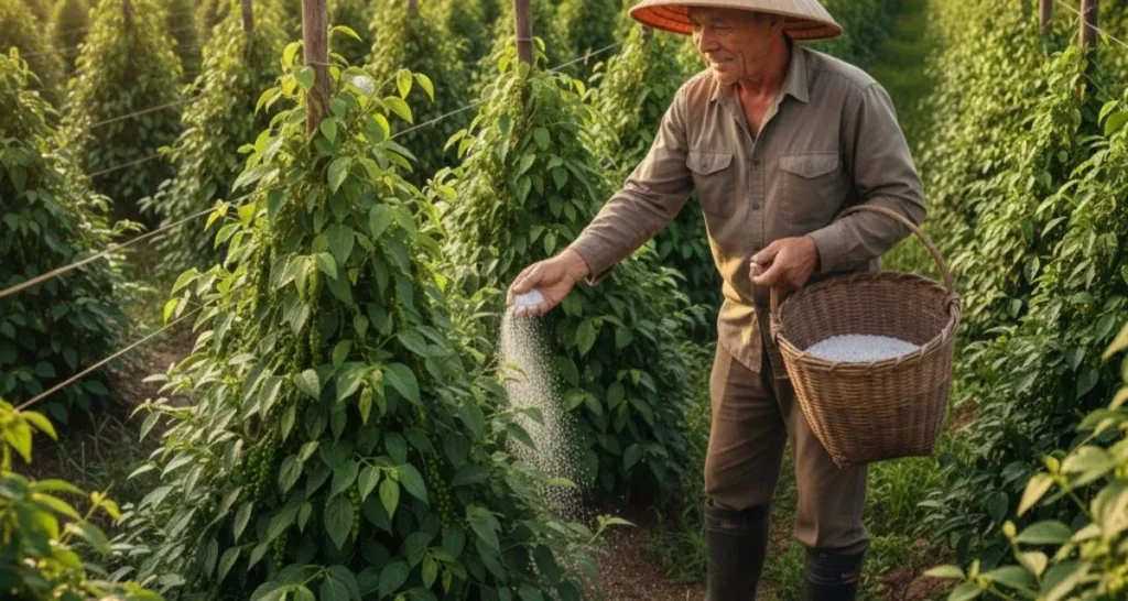 phân bón cho cây tiêu