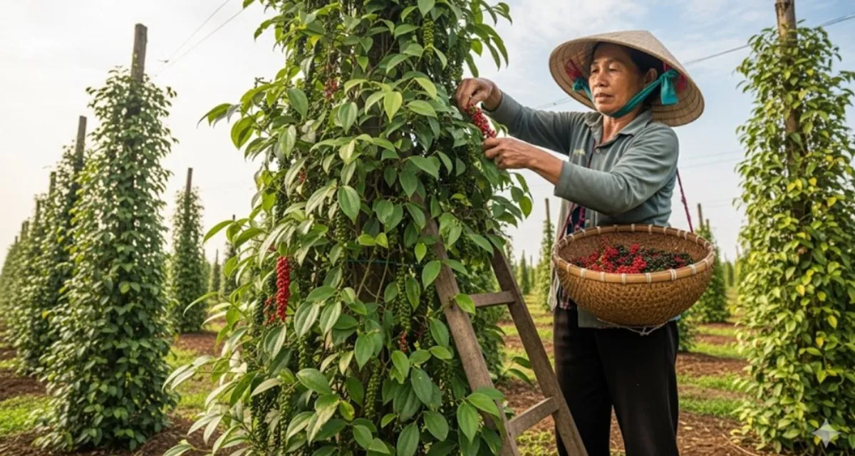 Các Loại Phân Bón Cho Cây Tiêu: Kinh Nghiệm Thực Tế Từ Bà Con Nhà Vườn 2026 Vườn tiêu năng suất cao sau khi bón phân đúng cách