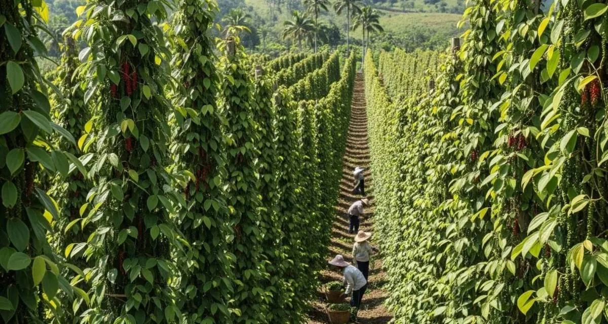 Vườn tiêu năng suất cao Tây Nguyên dự báo giá tiêu các tỉnh Tây Nguyên ổn định