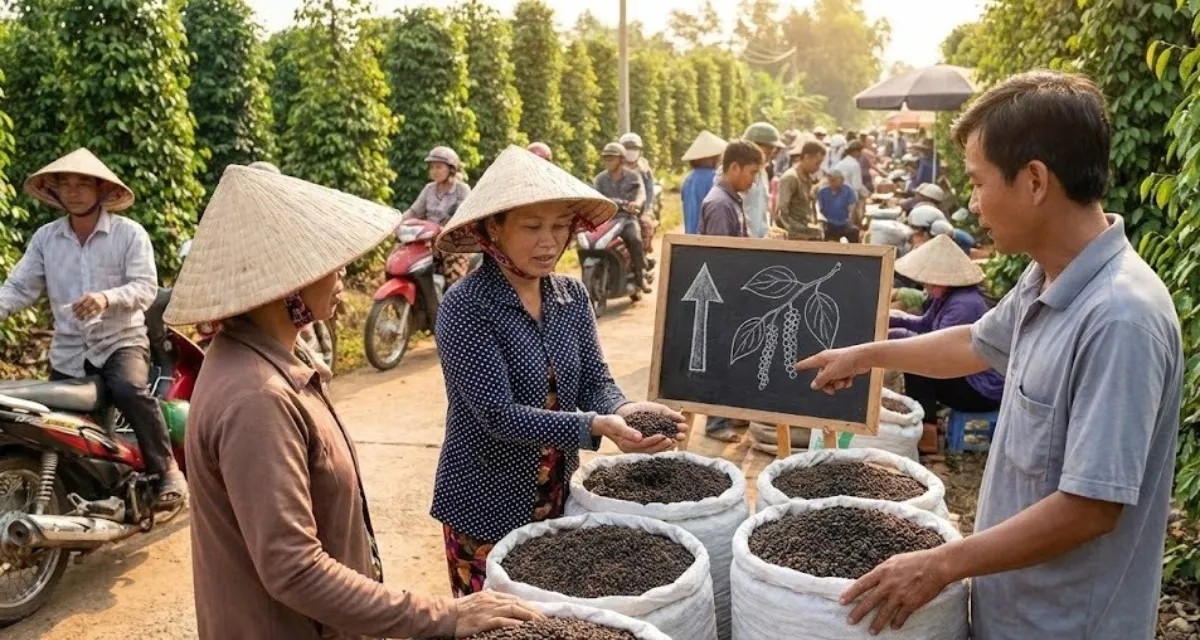 Bảng giá tiêu khô hôm nay tại các vùng trọng điểm