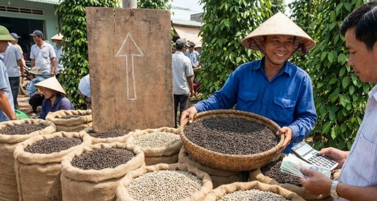 Điểm thu mua tiêu lớn tại Buôn Ma Thuột