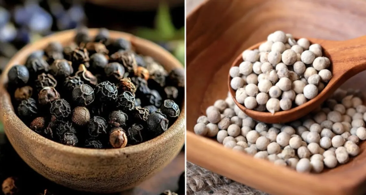 So sánh tiêu sọ trắng và tiêu đen