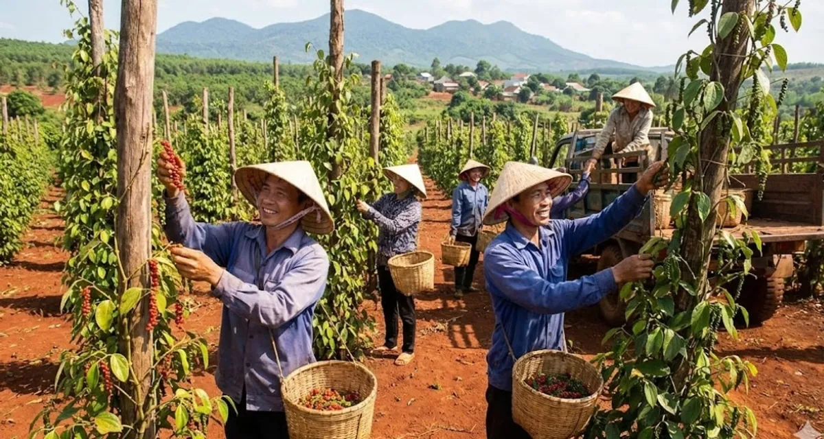 Vườn tiêu Đắk Lắk – khu vực giá tiêu khô cao nhất