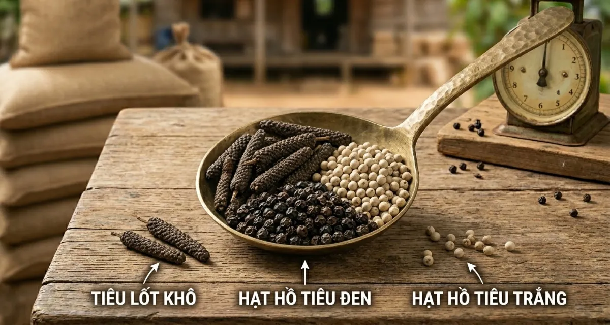 So sánh tiêu lốt với hồ tiêu