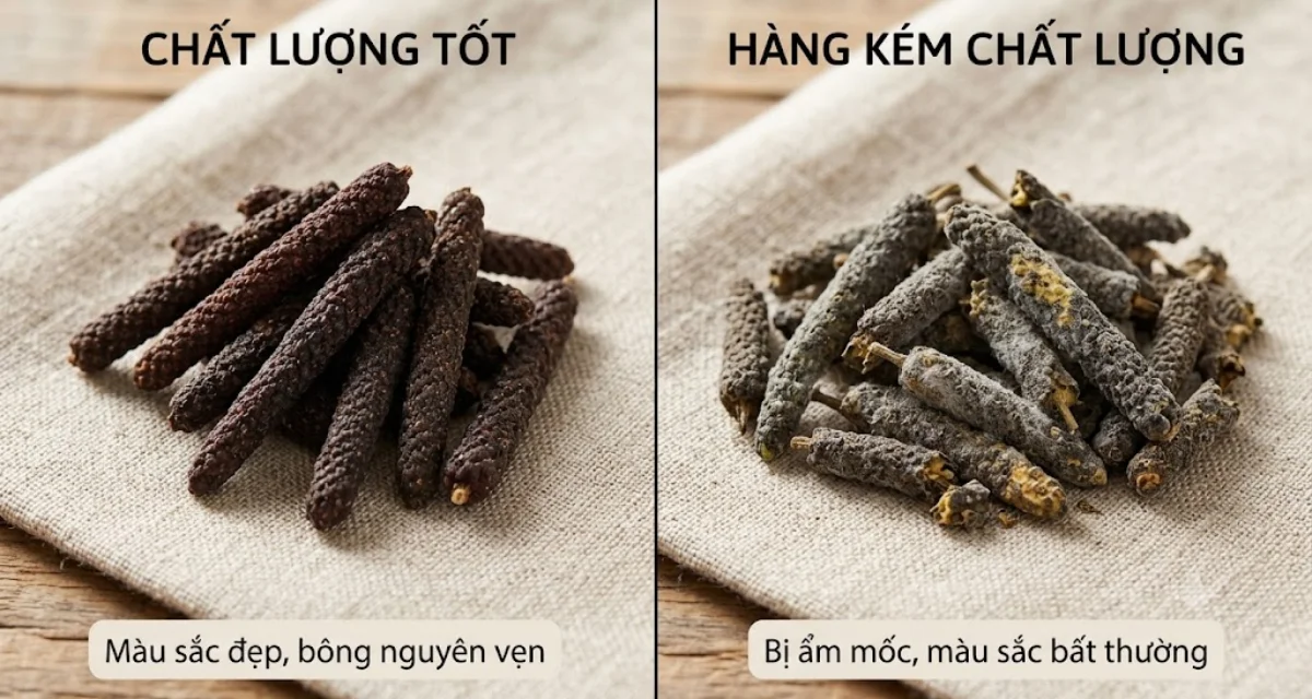 chọn mua tiêu lốt chất lượng